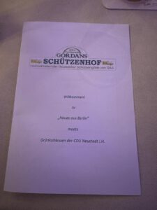 Neujahrsempfang der CDU Neustadt in Holstein